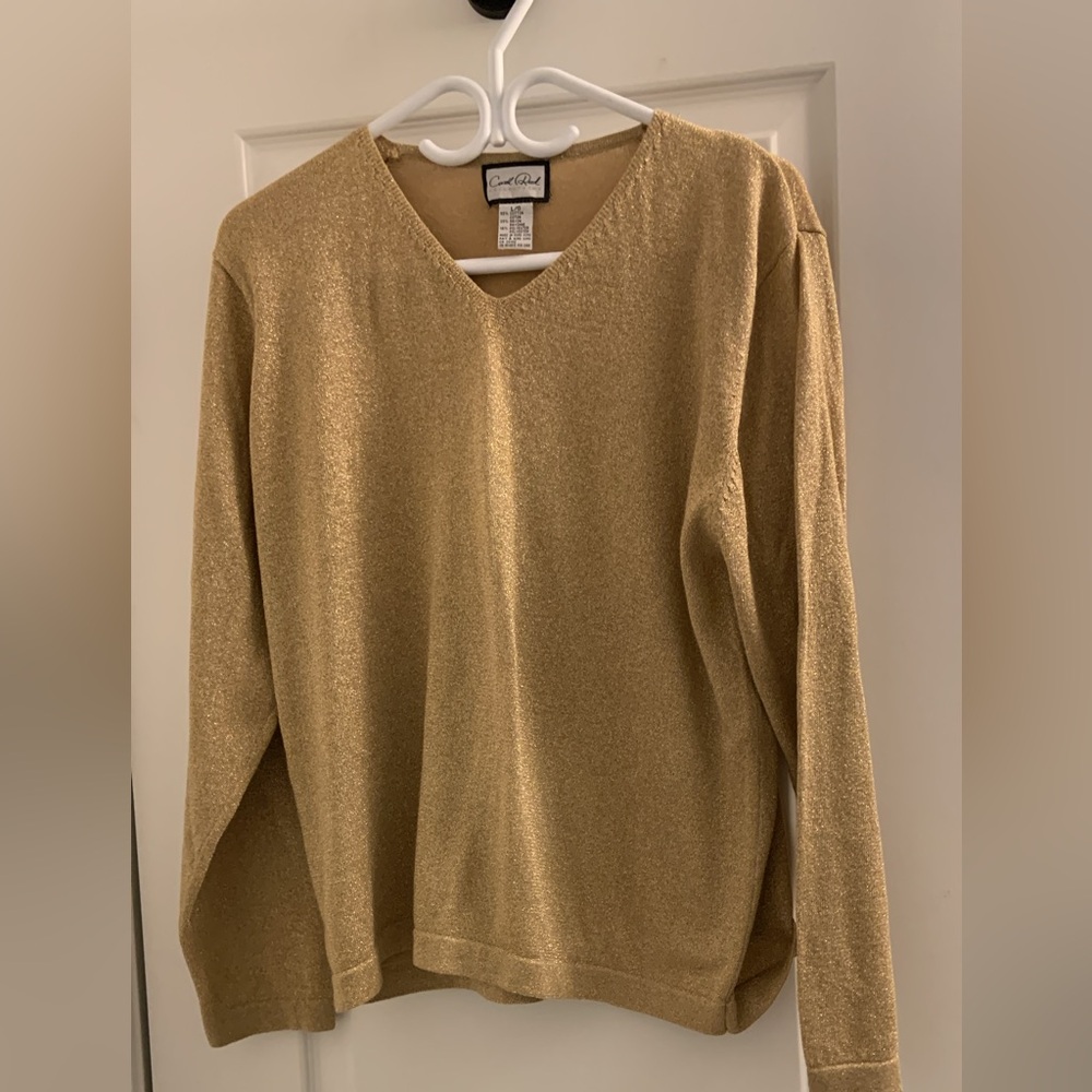 Vintagee Carroll reed v neck  blouse